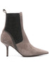 Monili chain-detail leather 85mm boots